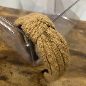 Cozy Knit Braided Camel Headband